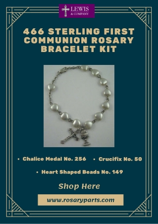 First Communion Rosary Bracelet – Rosary Parts