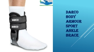 Darco Body Armour Sports Ankle Brace: Prevents Injury