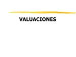 VALUACIONES