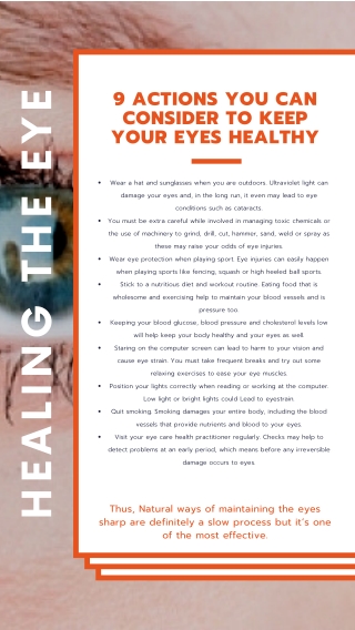 Natural Tips to Keep Your Eyes Health