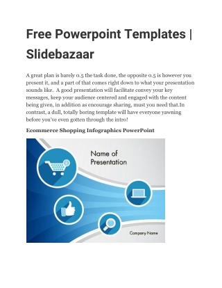 Free Powerpoint Templates | SlideBazaar