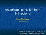 Anomalous emission from HII regions