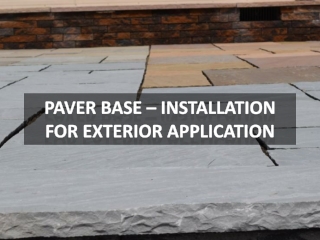 Paver Base – Natural Stone Installation for Walkway and Patio