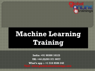 Machine Learning Training - Global Online Trainings