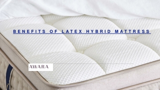Benefits Of Latex Hybrid Mattress