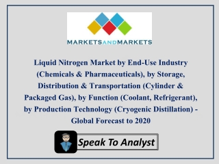 Fastest-Growing Segment for Liquid Nitrogen During the Review Period