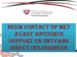 Neem contact op met Avast Antivirus Support en ontvang direct oplossingen