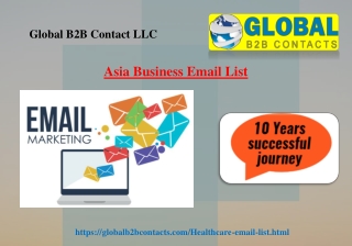 Asia Business Email List