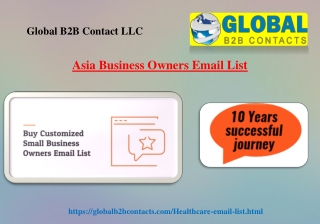 Asia Business Owners Email List