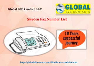 Sweden Fax Number List