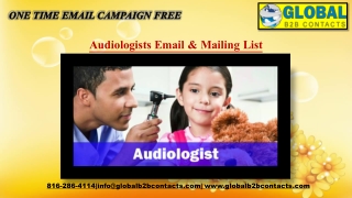 Audiologists Email & Mailing List