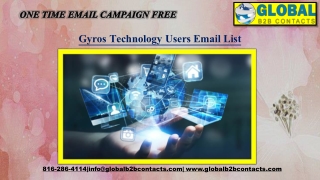 Gyros Technology Users Email List