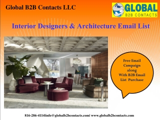 Interior Designers & Architecture Email List