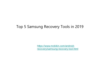 Top 5 Samsung Recovery Tools in 2019