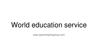 world education service