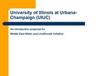 University of Illinois at Urbana-Champaign UIUC