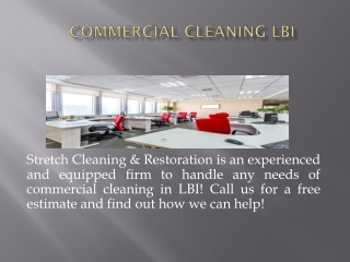 Commercial Cleaning LBI