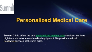 Best Personalized Medical Care Services In Switzerland