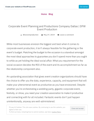 Corporate Event Planning and Productions Company Dallas
