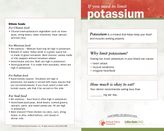 If you need to limit potassium - http://www.houstonkidneyclinic.com