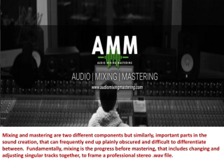 Online Mastering Services