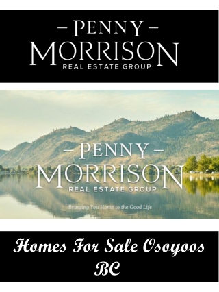 Homes For Sale Osoyoos BC