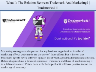 What Is The Relation Between Trademark And Marketing? | Trademarks411