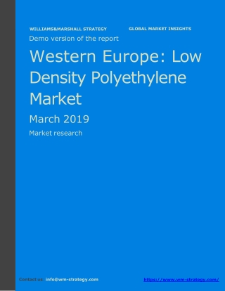 WMStrategy Demo Western Europe Low Density Polyethylene Market March 2019