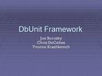 DbUnit Framework