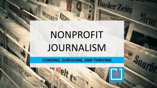 Nonprofit journalism