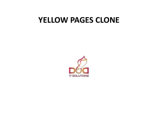 Yellow Pages Clone | WEBSITE SCRIPTS