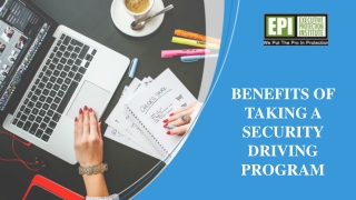 Benefits of taking a security driving program