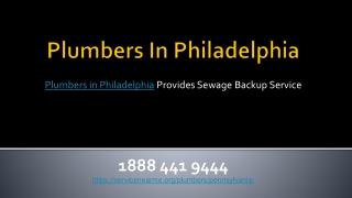 Plumbers in Philadelphia Provides Sewage Backup Service