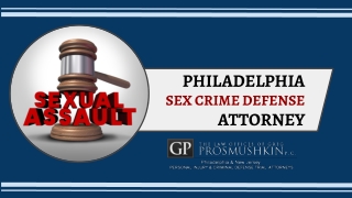 Philadelphia Sex Crime Defense Attorney