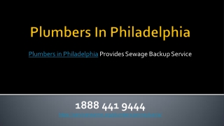 Plumbers in Philadelphia Provides Sewage Backup Service