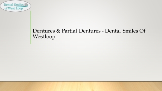 Dentures & Partial Dentures - Dental Smiles Of Westloop