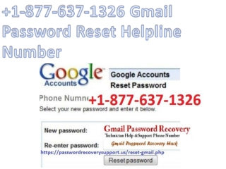 1-877-637-1326 Gmail Password Reset Helpline Number