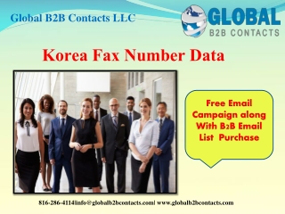 Korea Fax Number Data