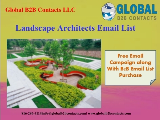 Landscape Architects Email List