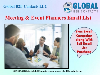 Meeting & Event Planners Email List