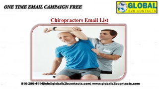 Chiropractors Email List