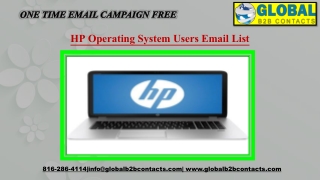 HP Operating System Users Email List