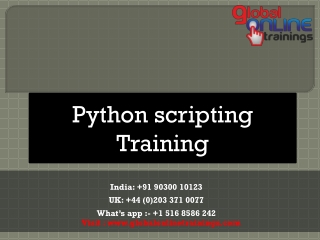 Python scripting training | Python scripting online certification course