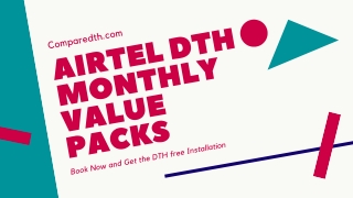 Airtel DTH Monthly Value Packs & Price