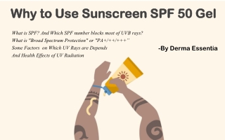 Why to Use Sunscreen SPF 50 Gel