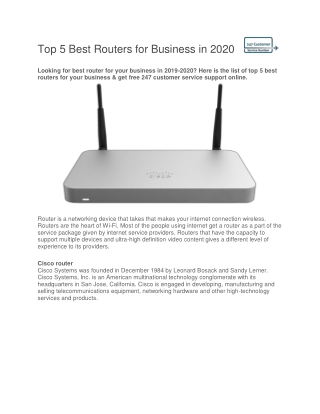 Top 5 Best Routers for Business in 2020