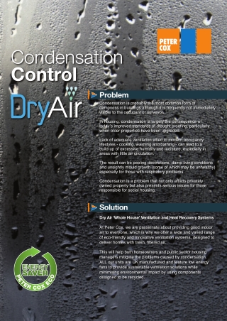 Peter Cox - Dryair Condensation Control