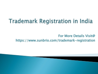 Documentation Required for Applying for Registration of a Trademark in India