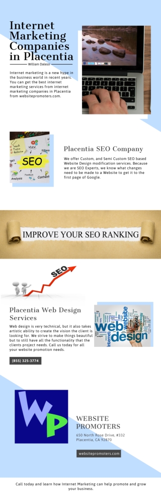 Internet Marketing Companies in Placentia - Website Promoters LLC