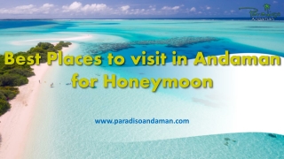Best Places to visit in Andaman for Honeymoon